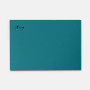 Teal Personalised Postit Notes