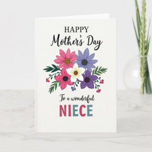 Teal Pink Mothers Love Card