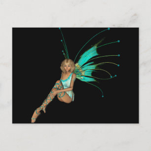 Teal Pixie 3D -1 Postcard