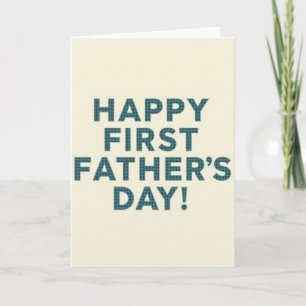 Teal Plaid Fathers Day Card