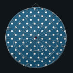 Teal Polka Dots Dartboard<br><div class="desc">lovely teal polka dot art</div>