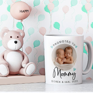 Teal Promoted to Mummy   Photo Gift Mug