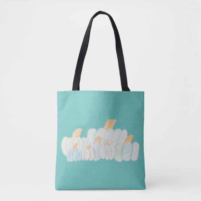 Teal Pumpkin Patch Trick-or-Treat Tote Bag (Front)