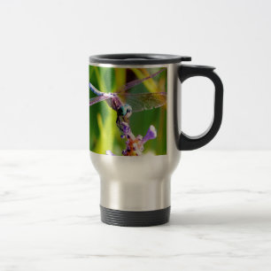 Teal & purple Dragonfly Travel Mug