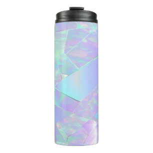 Teal & Purple Iridescent Design Thermal Tumbler