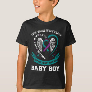 Teal Purple Ribbon Suicide Awareness Prevention So T-Shirt