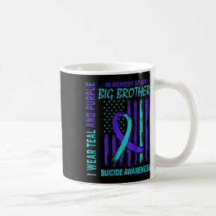 Teal Purple Suicide Awareness Flag Big Brother Ck  Coffee Mug