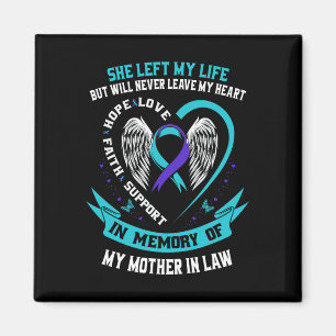 Teal Purple Suicide Awareness Shirt Mother In Law Magnet
