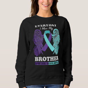 Teal Purple Wing Miss Brother Suicide Prevention A Sweatshirt