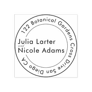 Teal Purple Yellow Spring Meadow Flowers Wedding Rubber Stamp