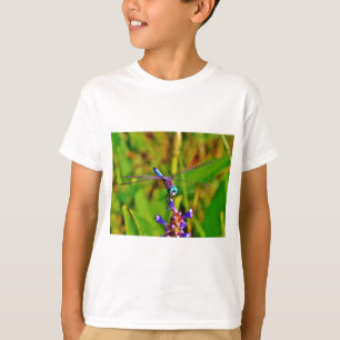 Teal Rainbow Dragonfly T-Shirt