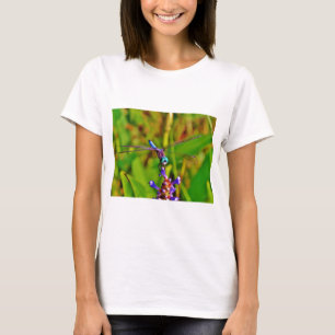 Teal Rainbow Dragonfly T-Shirt