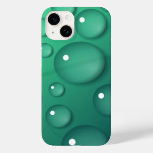 Teal Raindrop Texture Case-Mate iPhone 14 Case