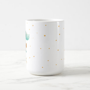 Teal Reading Dragon Mug – Personalized Boys’ Name