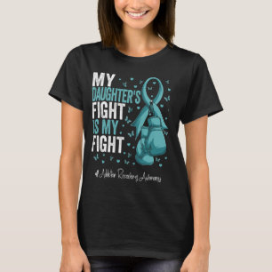 Teal Ribbon Daughter Addiction Recovery Awareness T-Shirt