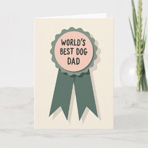 Teal Ribbon Fathers Day Card