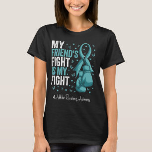 Teal Ribbon Friend Addiction Recovery Awareness T-Shirt