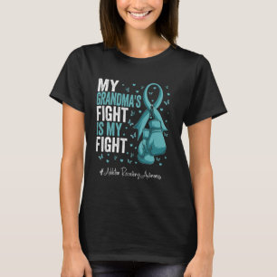 Teal Ribbon Grandmother Addiction Recovery Awarene T-Shirt