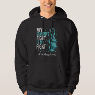 Teal Ribbon Grandmother Food Allergies Awareness Hoodie