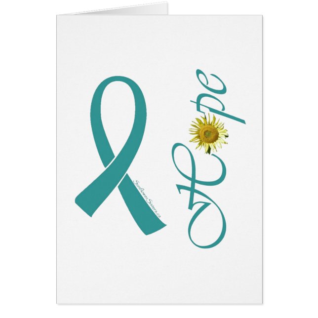 Teal Ribbon Hope Ovarian Cancer (Front)