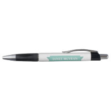 Teal Ribbon Modern Simple Business Promotional Pen