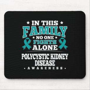 Teal Ribbon - Polycystic Kidney Disease Survivor Mouse Pad