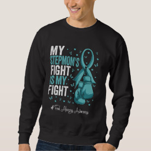 Teal Ribbon Stepmother Food Allergies Awareness Sweatshirt