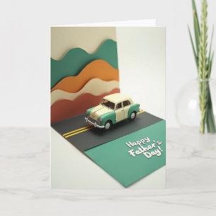 Teal Road Fathers Day Card