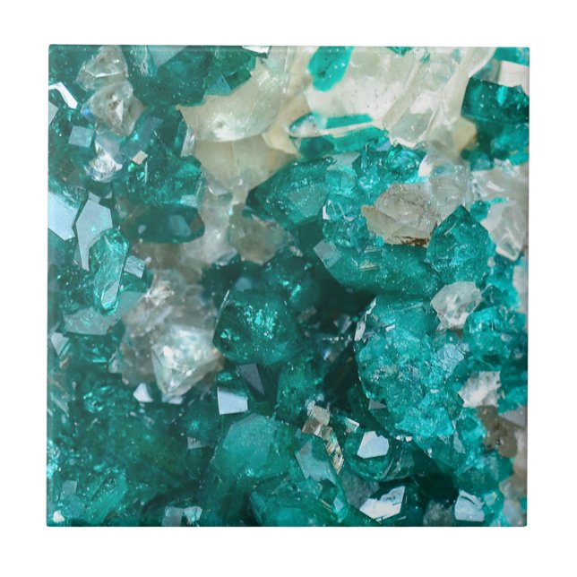 Teal Rock Candy Quartz Tile (Front)