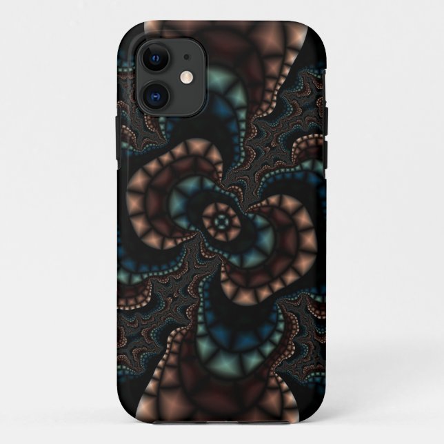 Teal Rose Iphone case (Back)