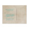 Teal Rustic Lace RSVP Postcard