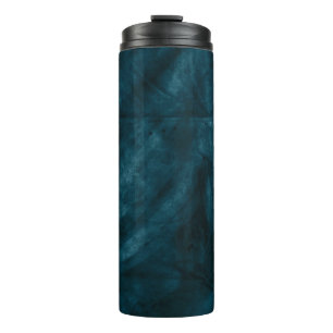 Teal satin mat thermal tumbler