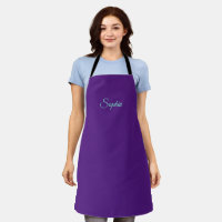 Teal Script Name on Purple