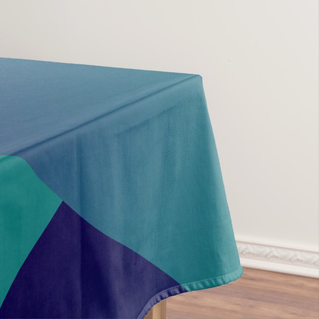 Teal sea and sapphire sky tablecloth (In Situ)