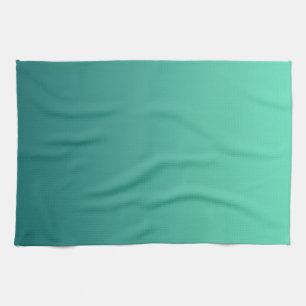 Teal Shades Sea Green Blue Aquamarine Tea Towel