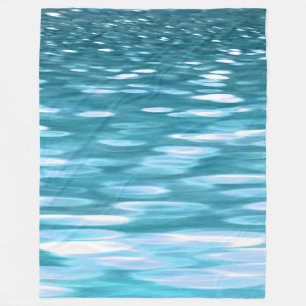 Teal shimmer fleece blanket