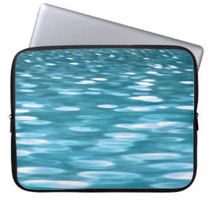 Teal shimmer laptop sleeve