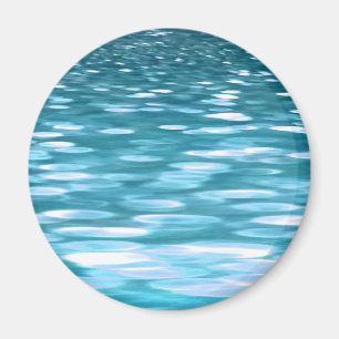 Teal shimmer magnet