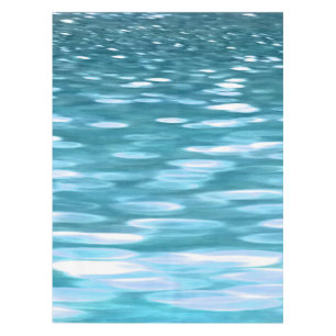 Teal shimmer tablecloth