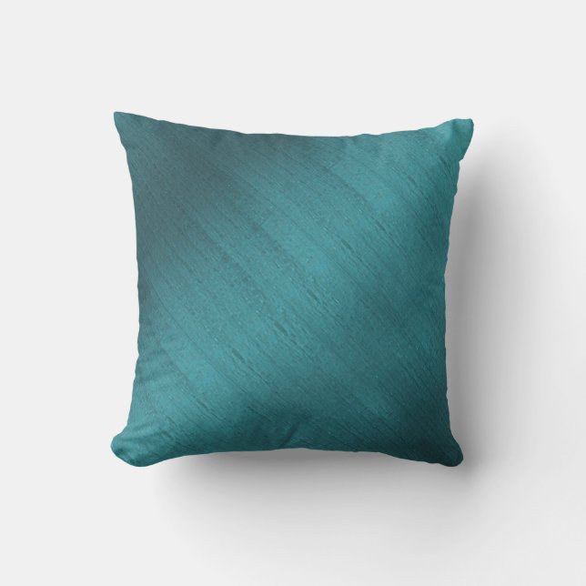 Teal Silk Cushion (Front)