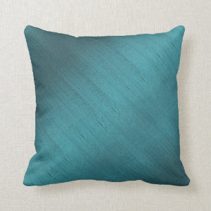Teal Silk Cushion