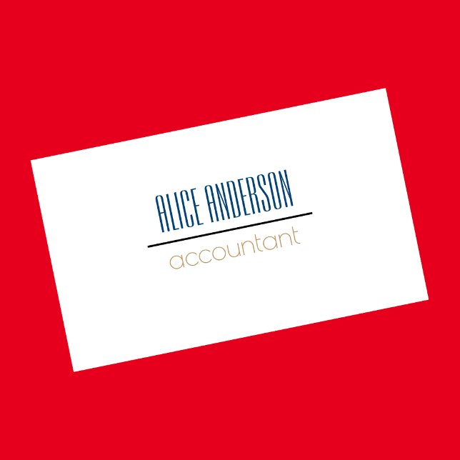 Teal simple geometric modern accountant business business card (Creator Uploaded)