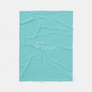 Teal Sky Personalised Fleece Blanket