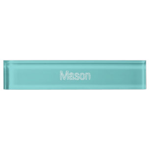 Teal Sky Personalised Name Plate
