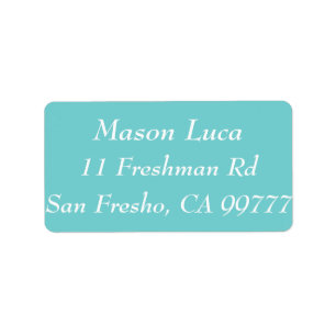 Teal Sky Template Labels