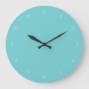 Teal Sky Wall Clock