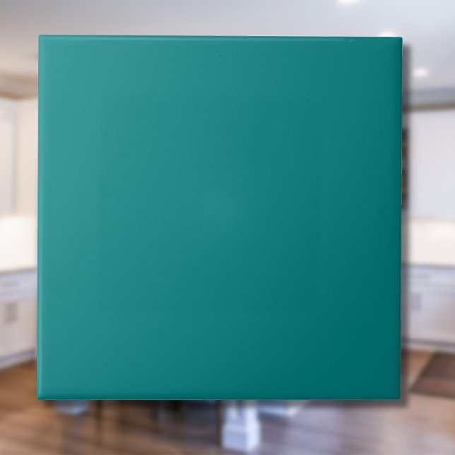 Teal Solid Colour | Classic | Elegant Ceramic Tile (Creator Uploaded)