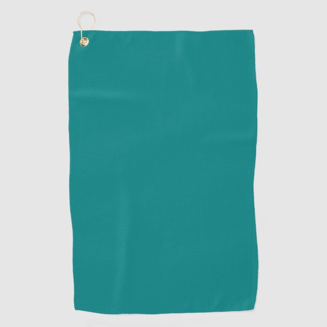 Teal Solid Colour | Classic | Elegant Golf Towel (Front)