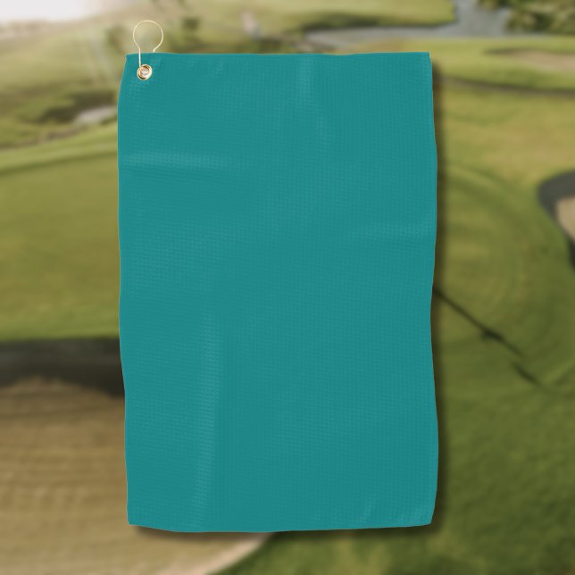 Teal Solid Colour | Classic | Elegant Golf Towel (Creator Uploaded)