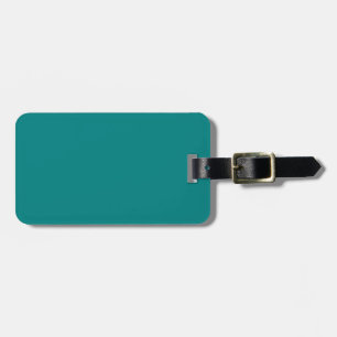 Teal Solid Colour Classic Elegant Luggage Tag